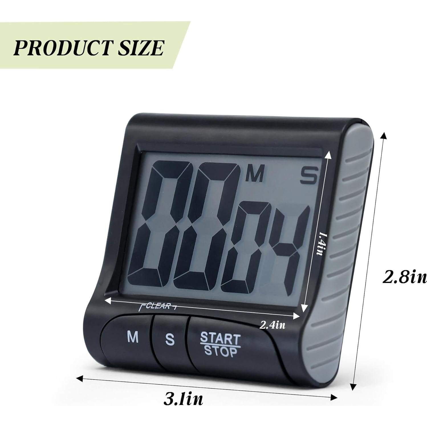 Temporizador de Cocina Digital BXF SPORTS 3" Pantalla Grande