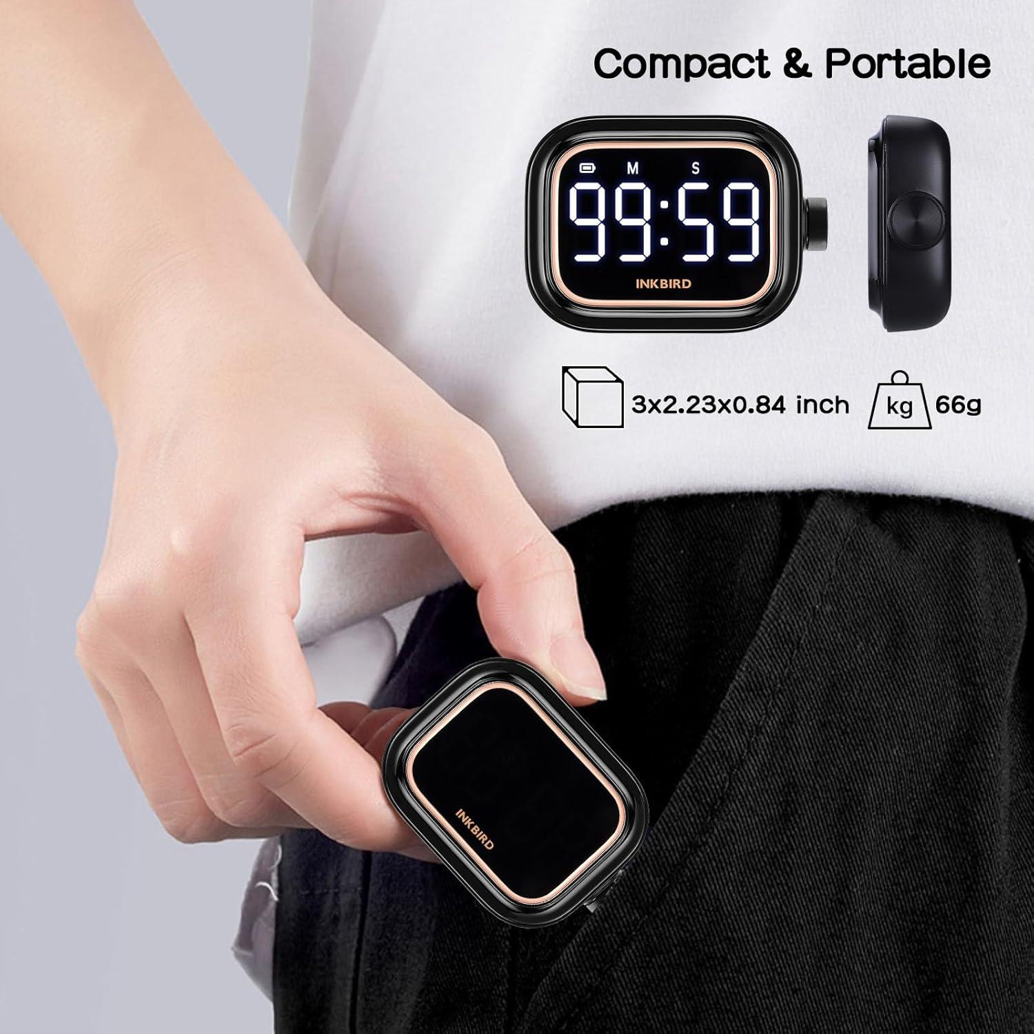 Temporizador Digital Recargable INKBIRD IDT-02 con Alarma