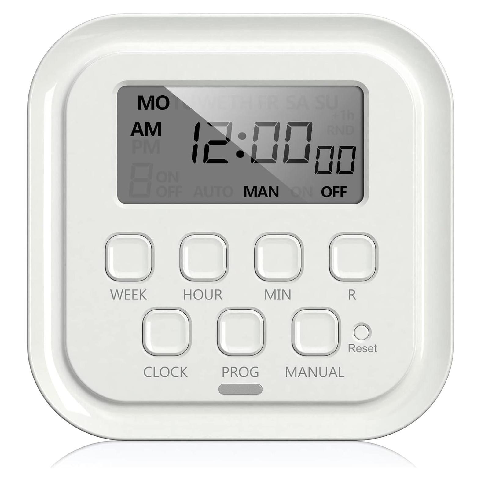 Temporizador Digital HBN 7 Días Doble Salida 15A 1875W