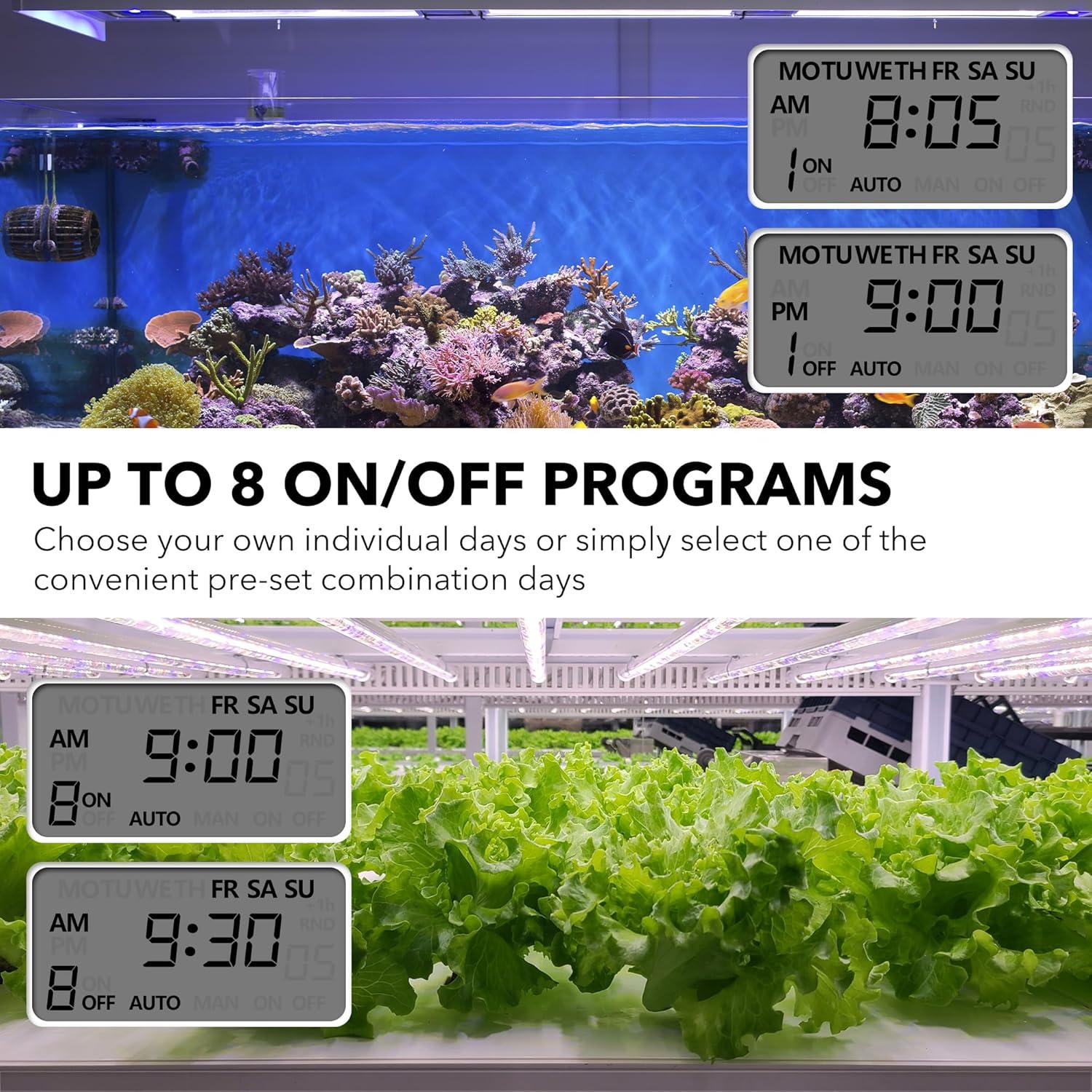 Temporizador Digital HBN 7 Días Doble Salida 15A 1875W