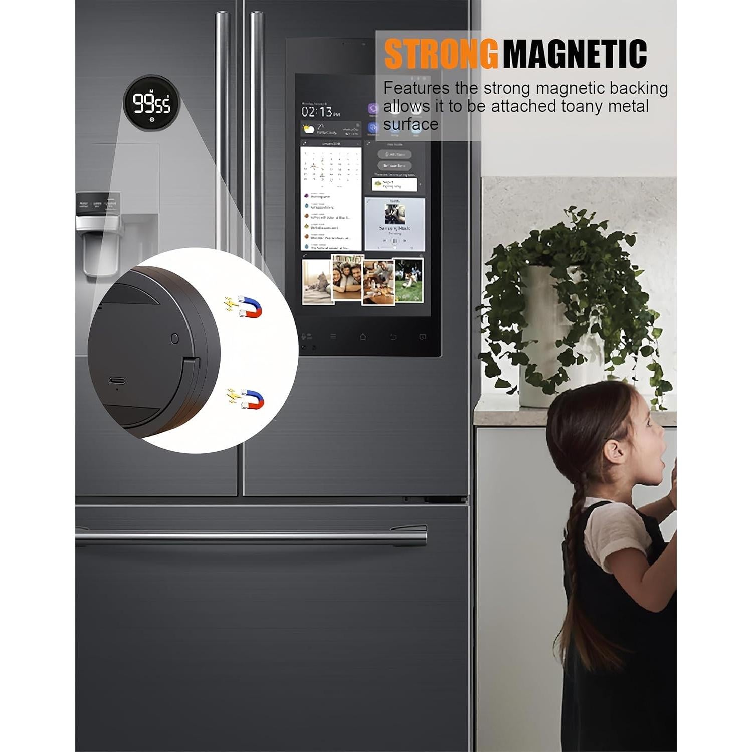 Temporizador de Cocina Digital Resome con Pantalla LED y Soporte Ajustable