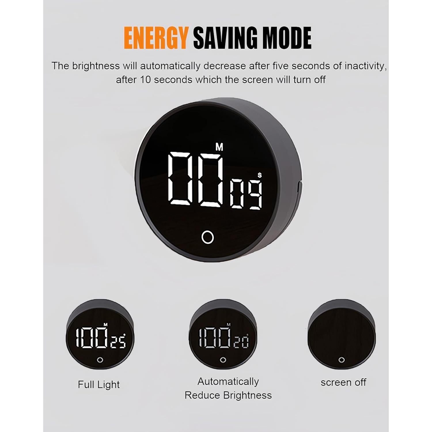 Temporizador de Cocina Digital Resome con Pantalla LED y Soporte Ajustable