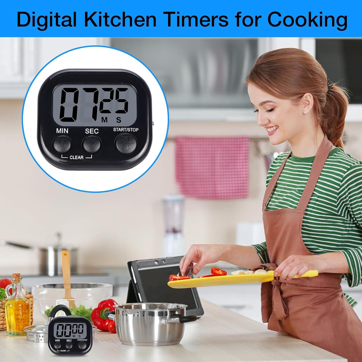 Juego de 24 Temporizadores Digitales Leumoi con Alarma Fuerte