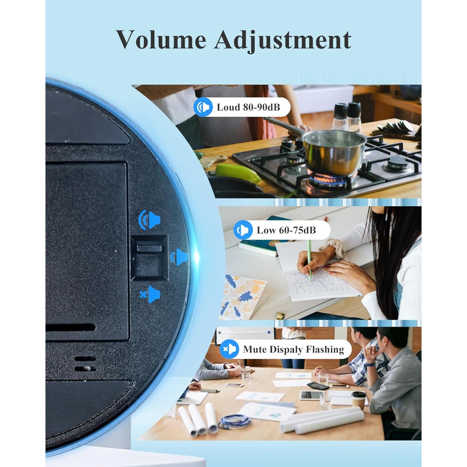 Temporizador Digital Wisebee para Cocina con Alarma Fuerte