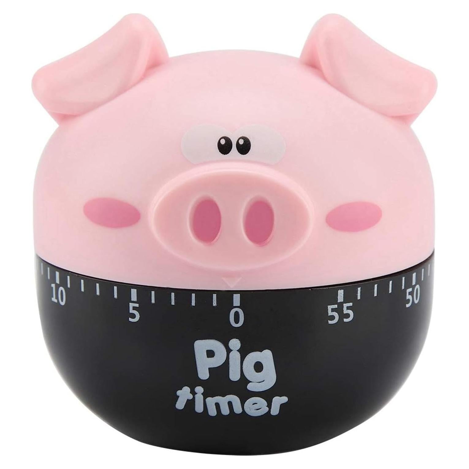 Temporizador de Cocina Mecánico Yosoo Cerdo Rosa 1-55 Minutos