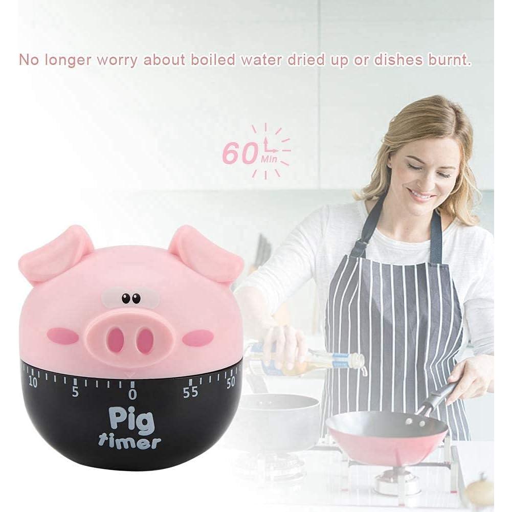 Temporizador de Cocina Mecánico Yosoo Cerdo Rosa 1-55 Minutos
