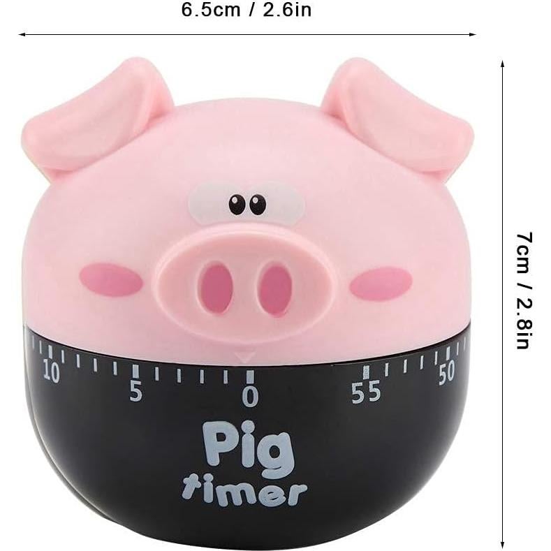 Temporizador de Cocina Mecánico Yosoo Cerdo Rosa 1-55 Minutos