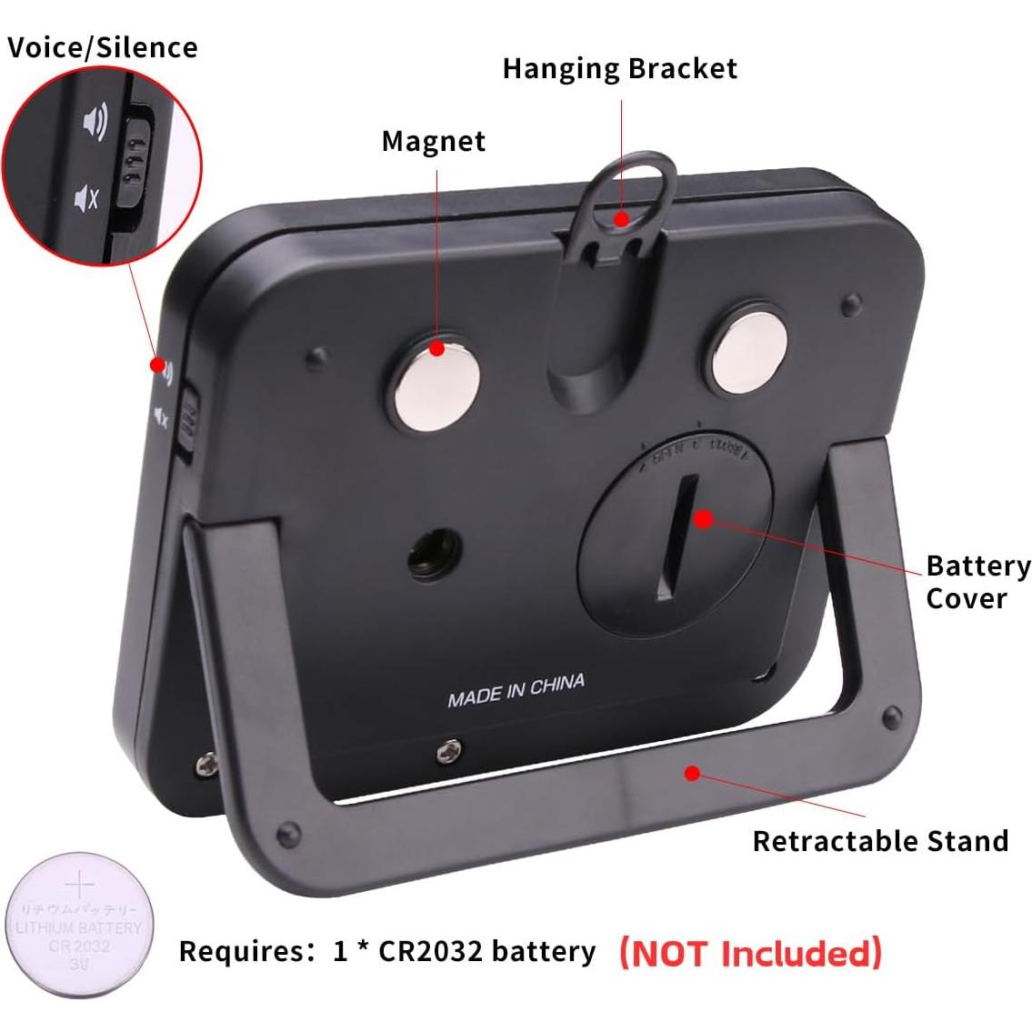 Temporizador Digital Searon Magnético con Alerta LED 68g