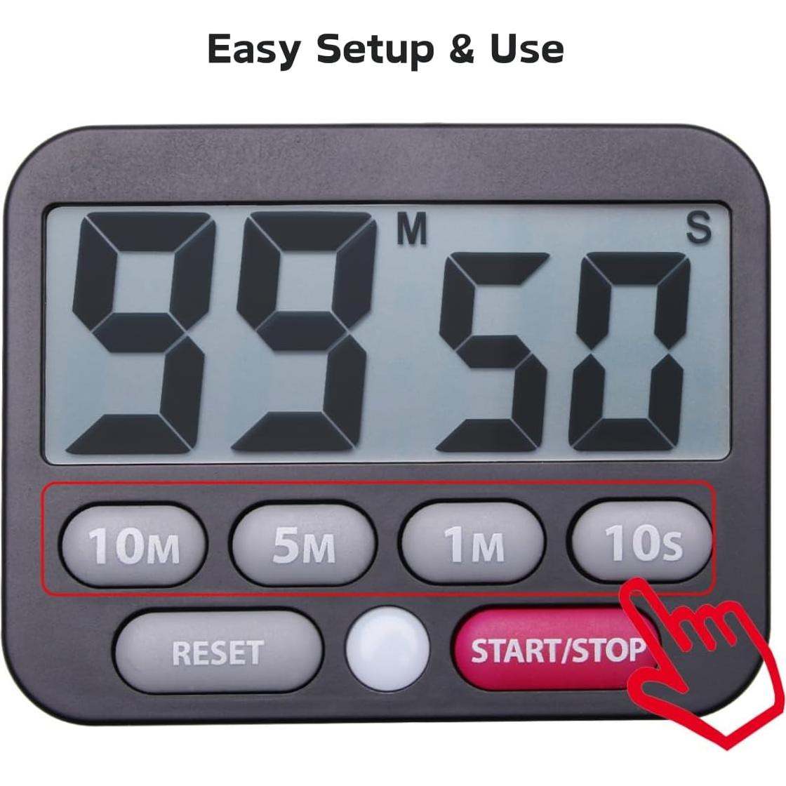 Temporizador Digital Searon Magnético con Alerta LED 68g