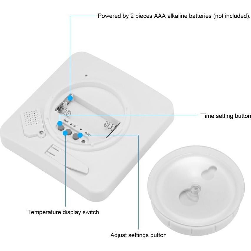 Reloj de Pared Digital AOZBZ con Temporizador y Alarma IP24