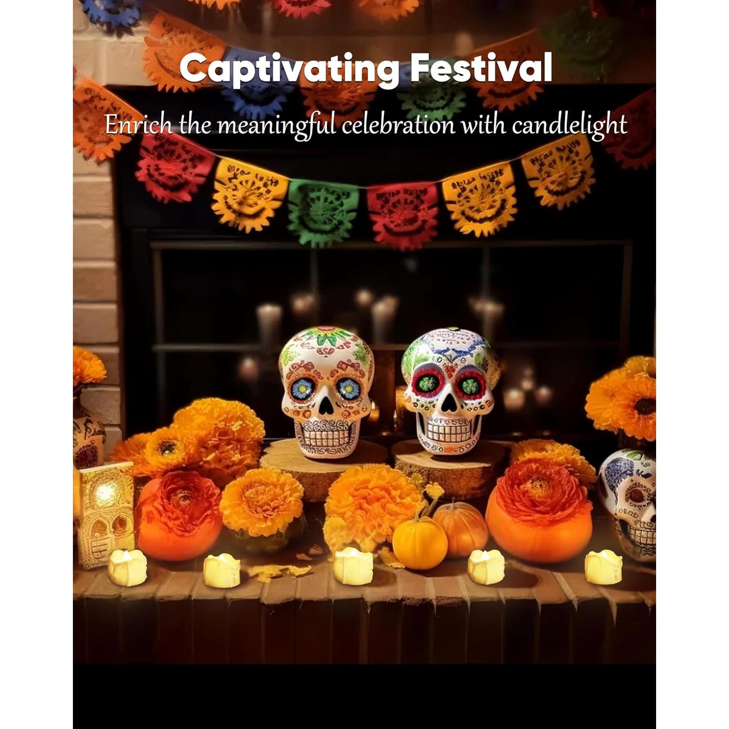 Homemory 12 Luces de Té LED con Temporizador Automático 6H