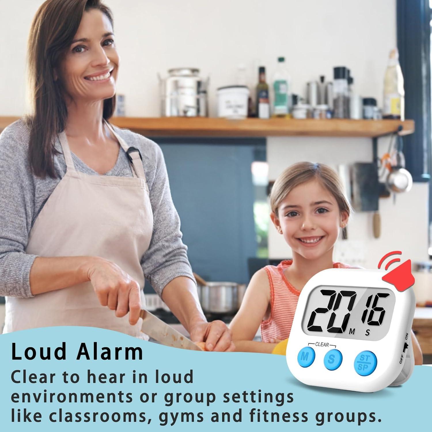 Temporizadores Digitales de Cocina Lasubst - Paquete de 6 Colores