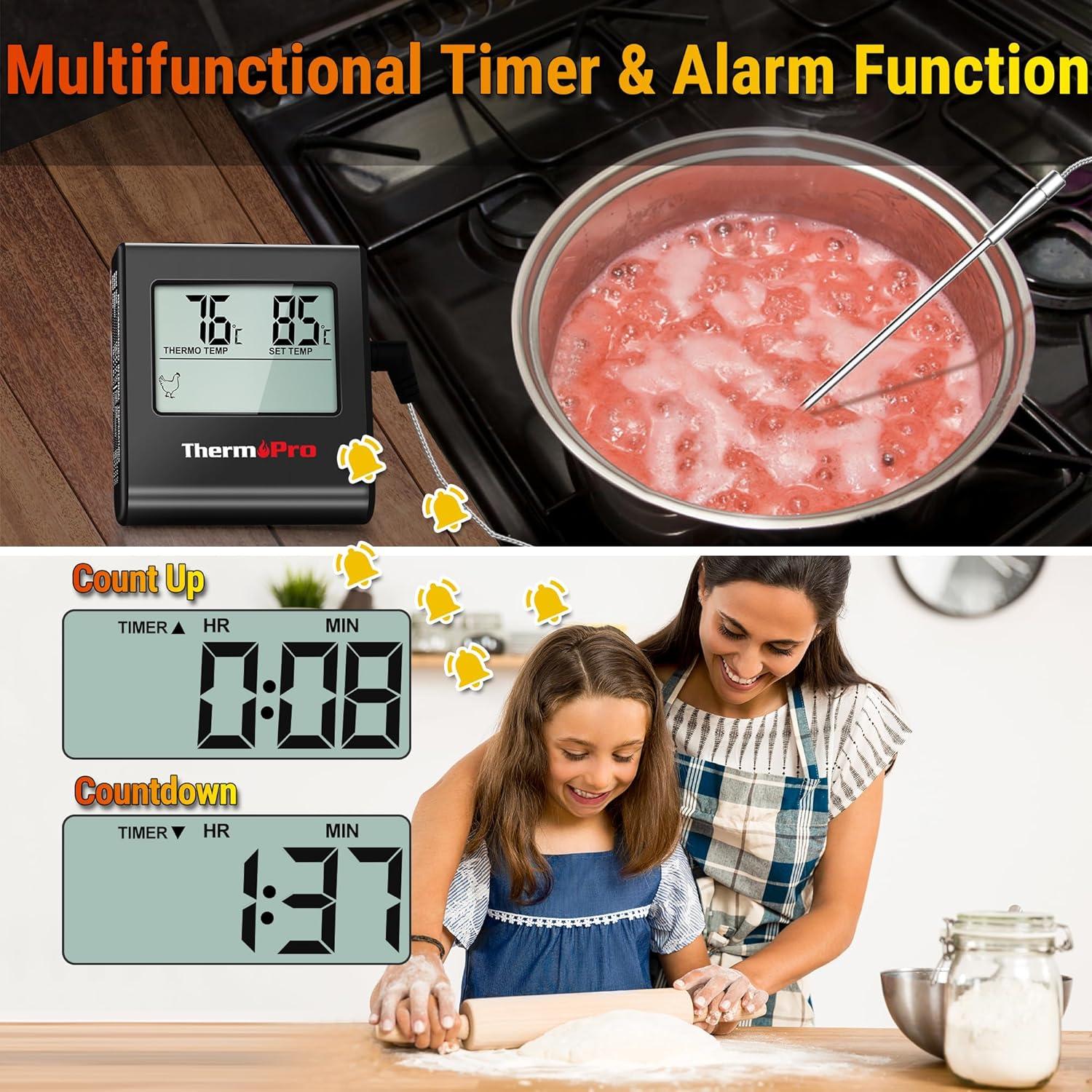 Termómetro Digital de Carne ThermoPro TP16H con Temporizador