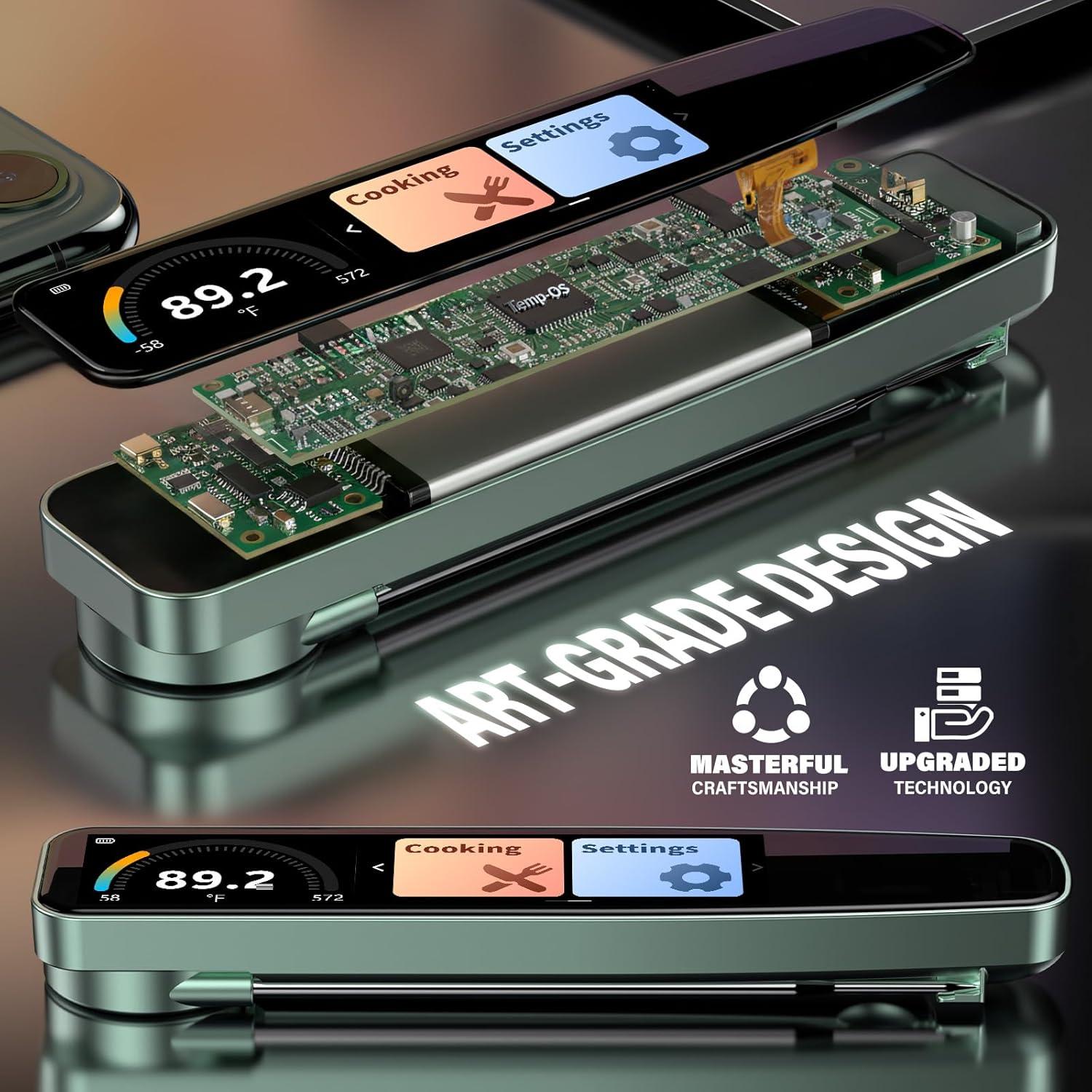 Termómetro Digital de Carne Inteligente Temp-OS 3.8" HD