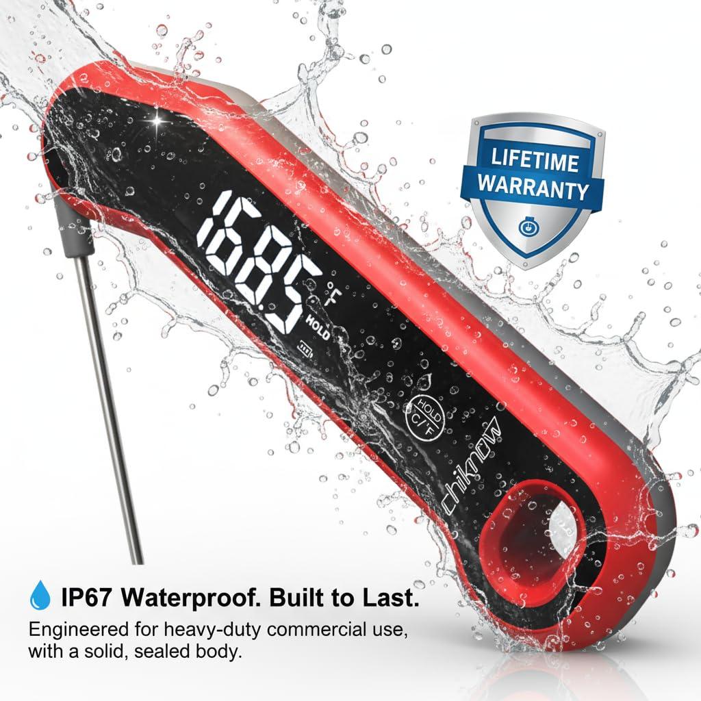 Termómetro Digital de Carne ThermoX, Precisión ±0.3°C, IP67