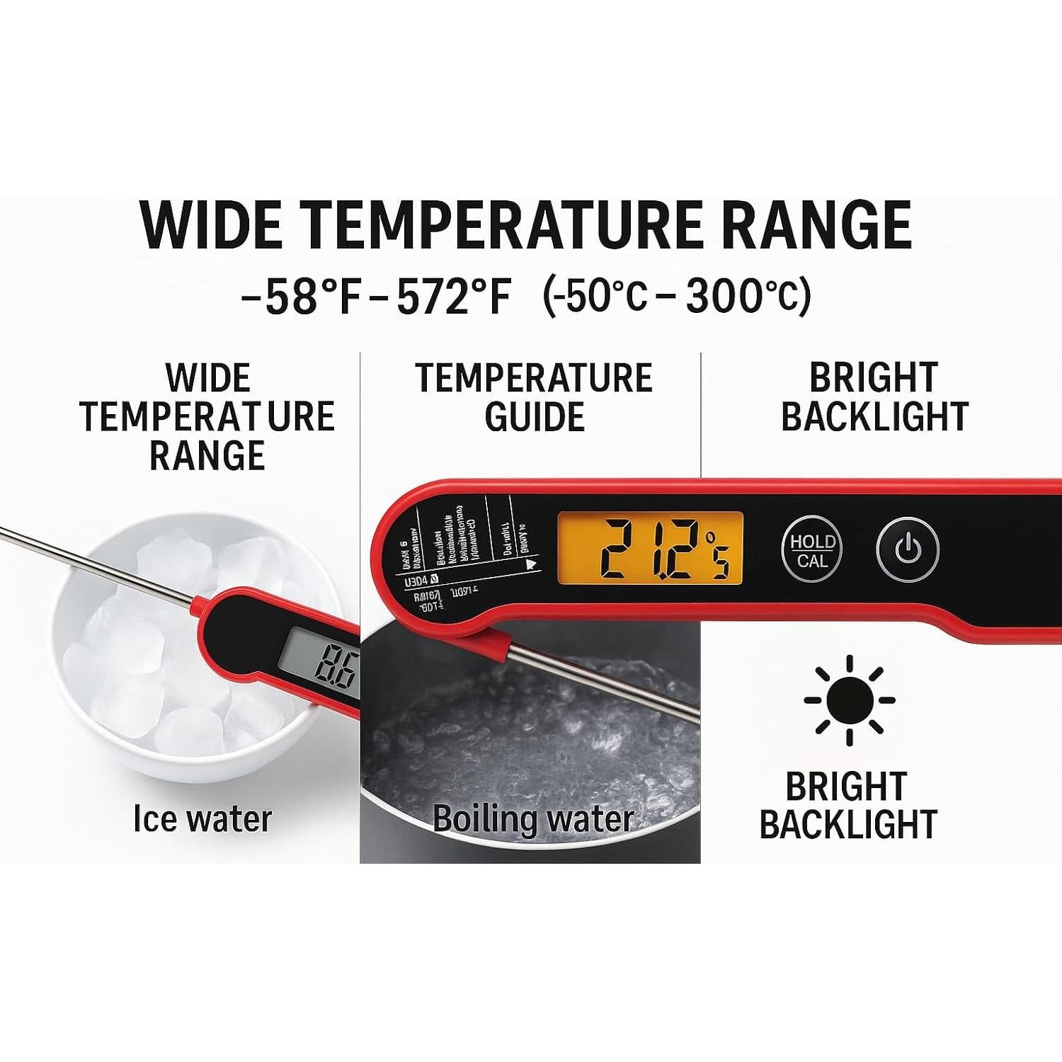 Termómetro Digital Fireline IP66 - Ultra Rápido y Plegable