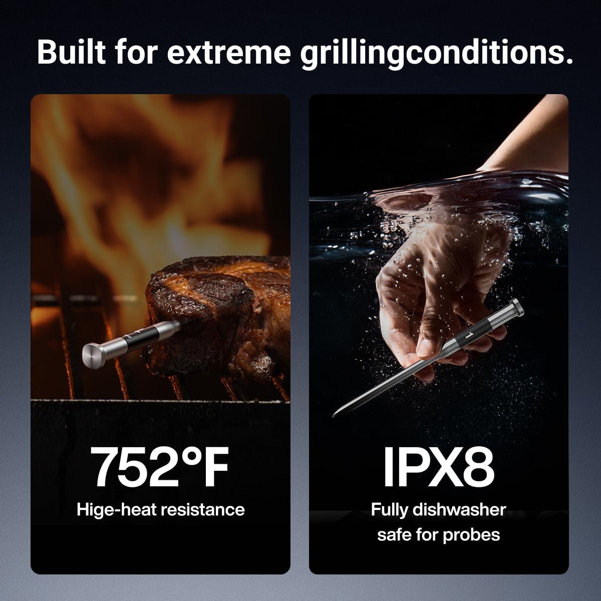 Termómetro de Carne Inalámbrico ThermoMaven WT12, 6 Sensores NIST