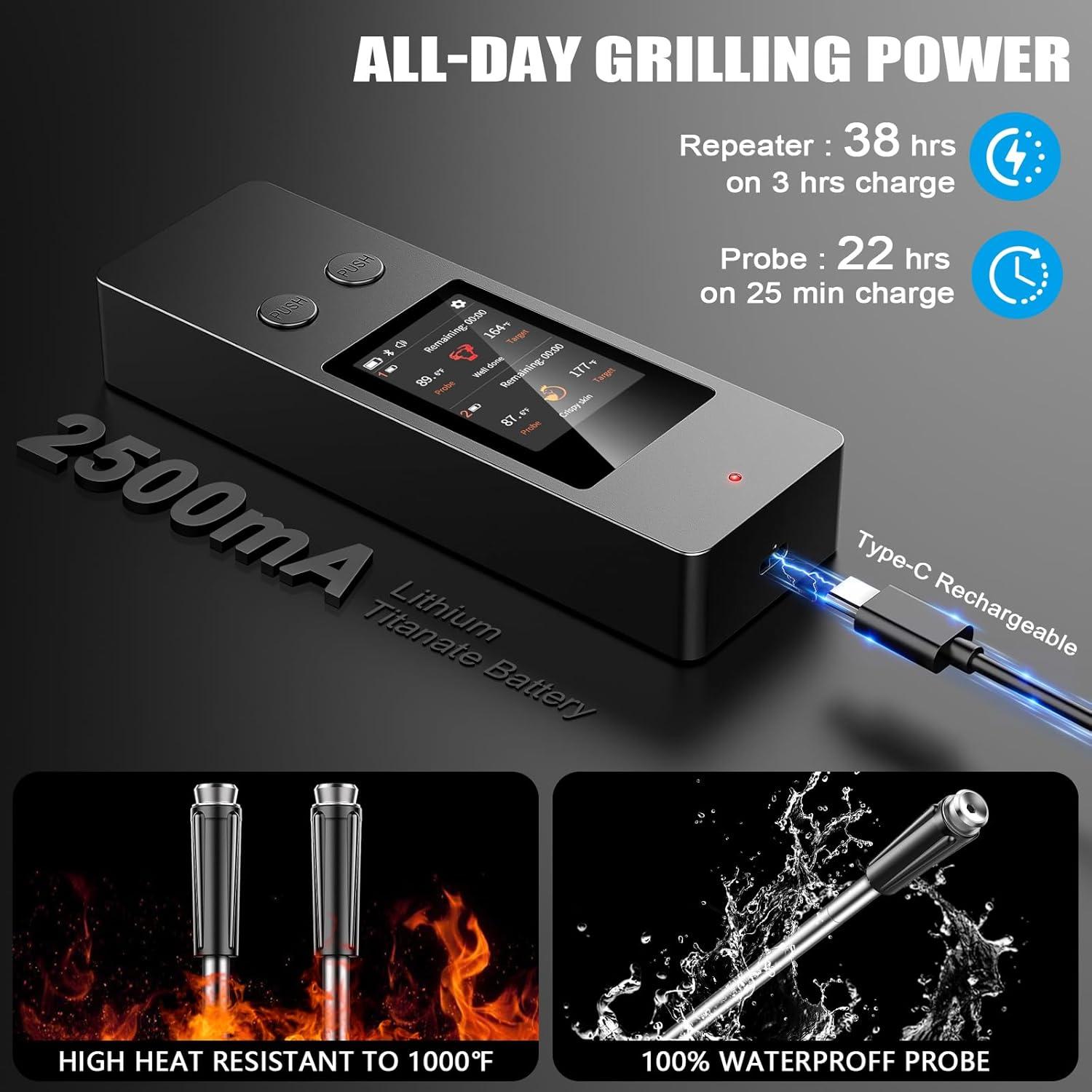 Termómetro Digital Inalámbrico KylosTherm JX369 para Carne