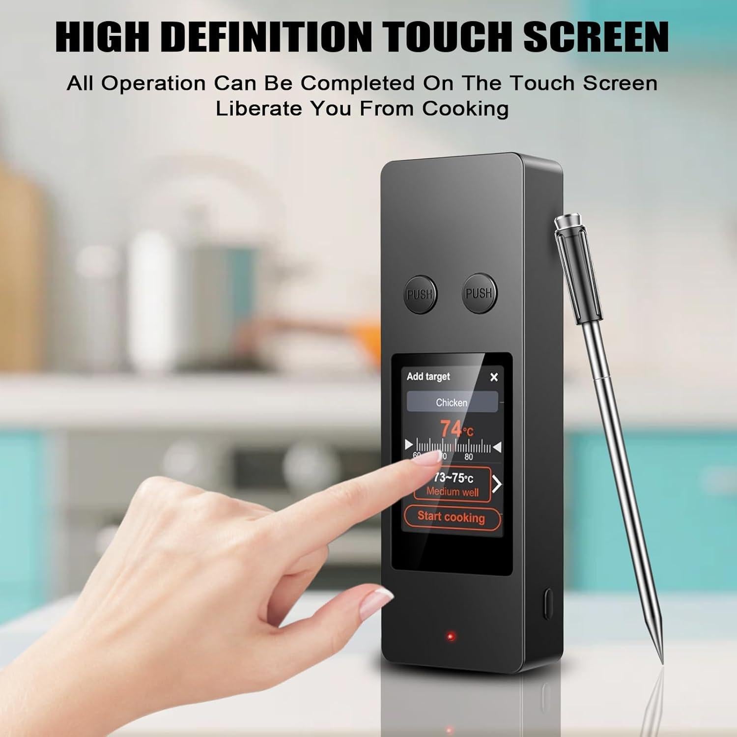 Termómetro Digital Inalámbrico KylosTherm JX369 para Carne