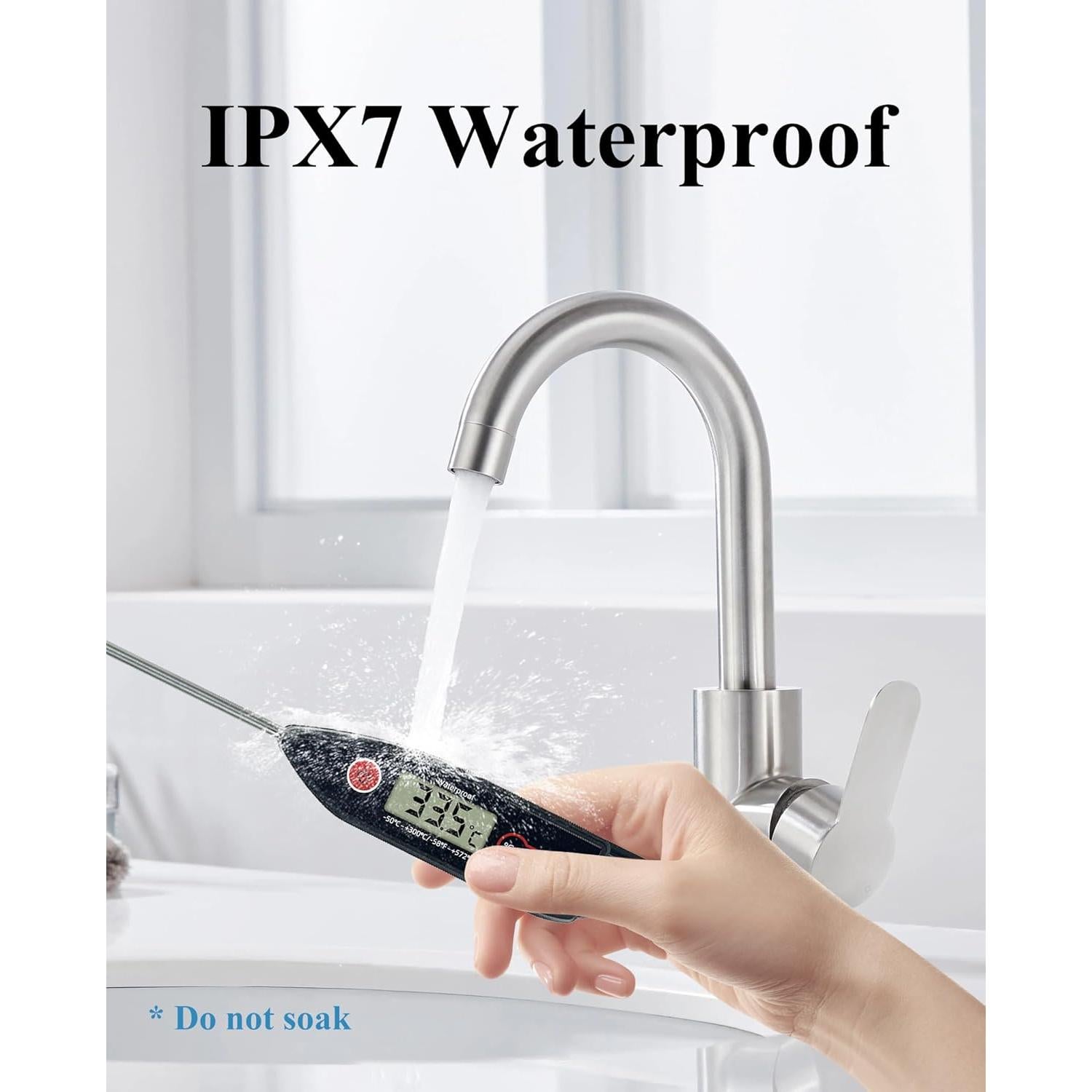 Termómetro Digital de Carne Wisebee - Precisión Rápida IPX7