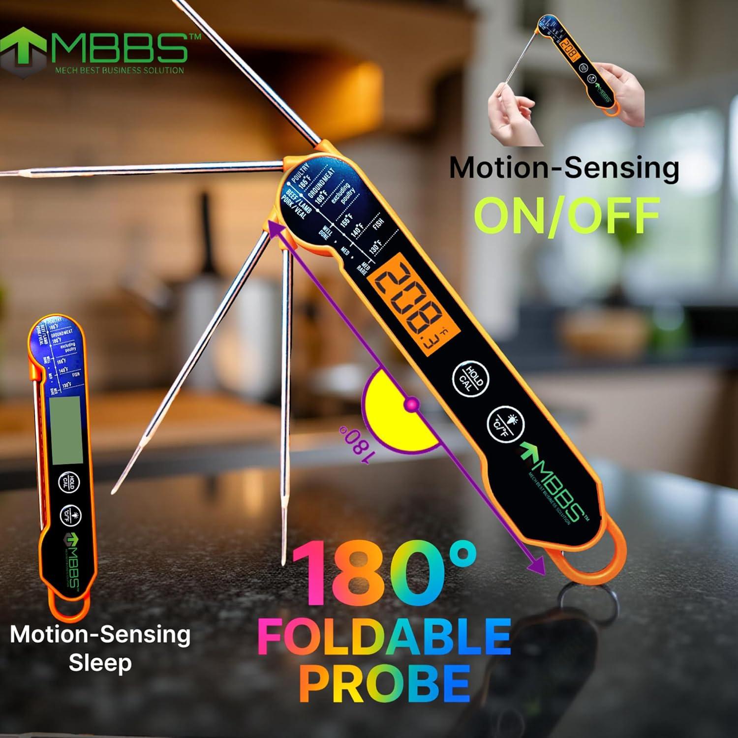 Termómetro Digital de Carne MBSS IP66 Ultra Rápido 3s