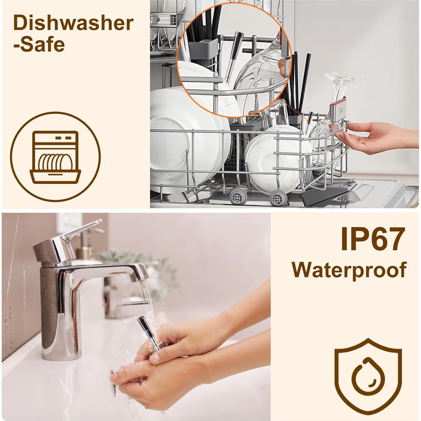 Termómetro de Carne Inalámbrico Newise con 2 Probetas Bluetooth