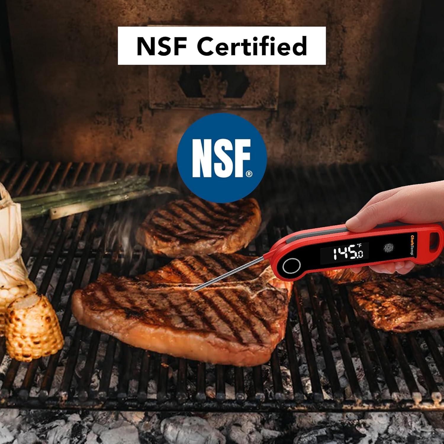 Termómetro Digital Instantáneo ChefsTemp X10 Lite para Carne Rojo