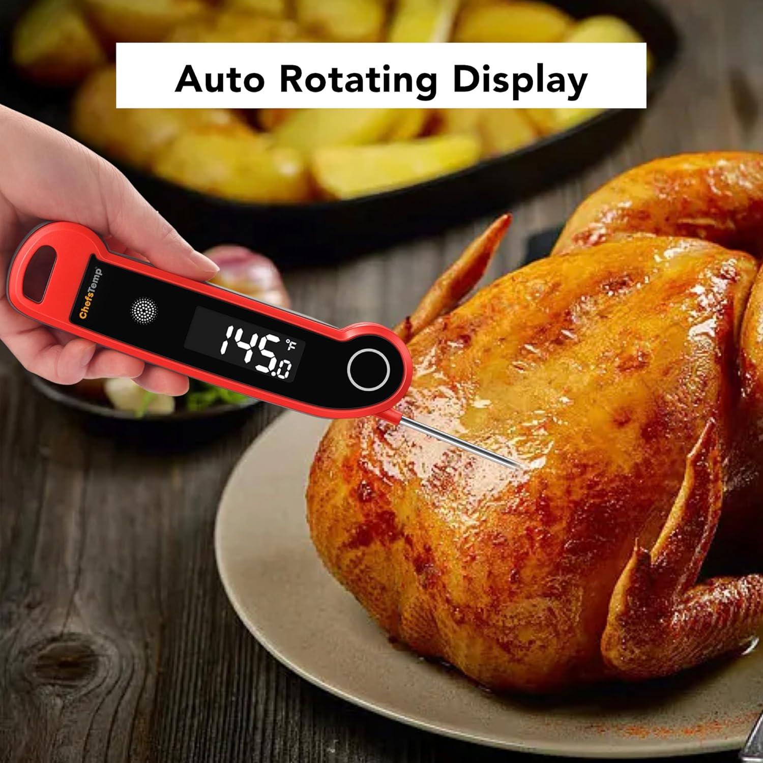 Termómetro Digital Instantáneo ChefsTemp X10 Lite para Carne Rojo