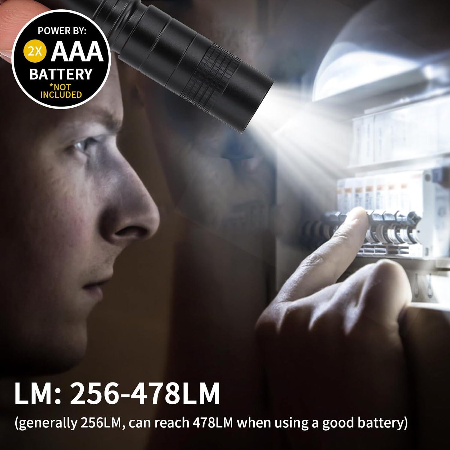 Linterna de Pluma Tbest 478 Lúmenes Mini LED 2pcs