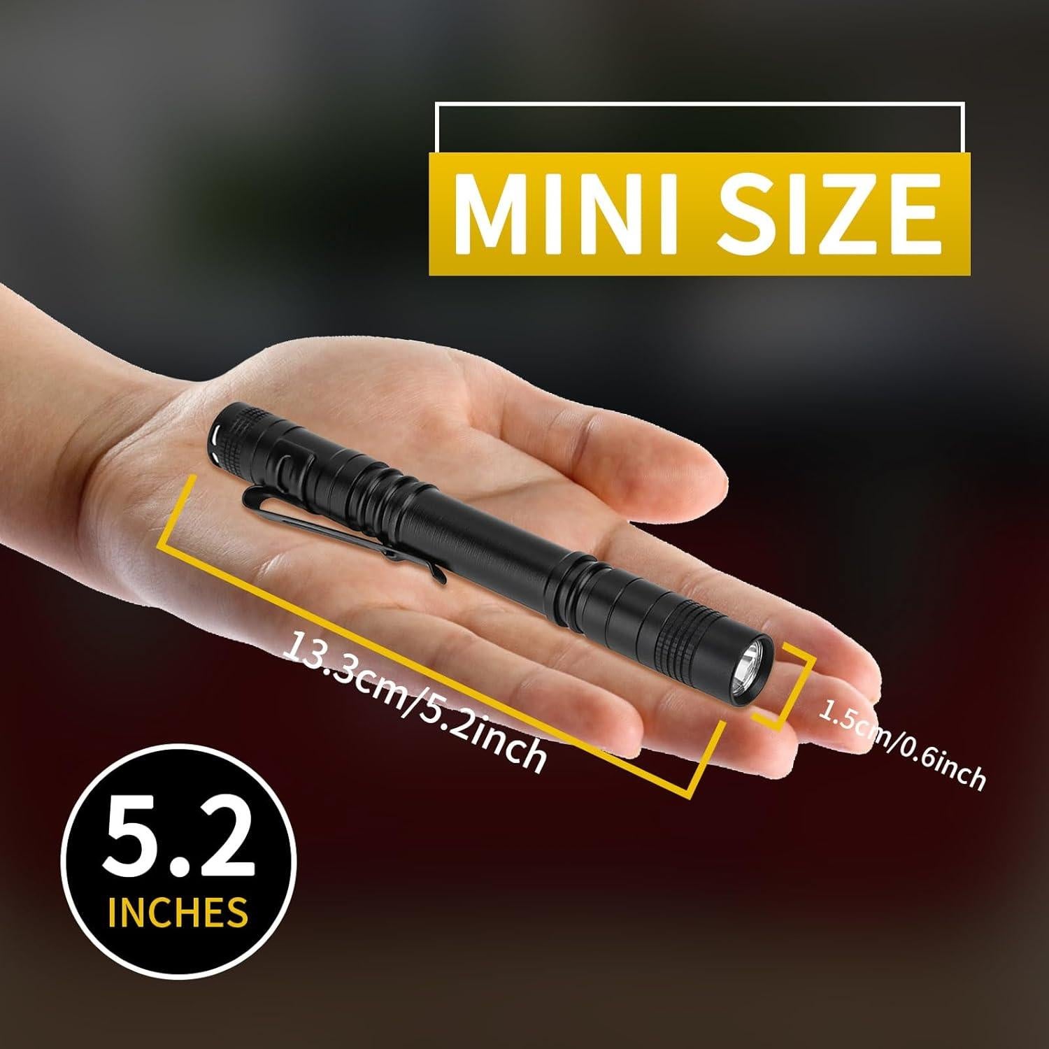 Linterna de Pluma Tbest 478 Lúmenes Mini LED 2pcs