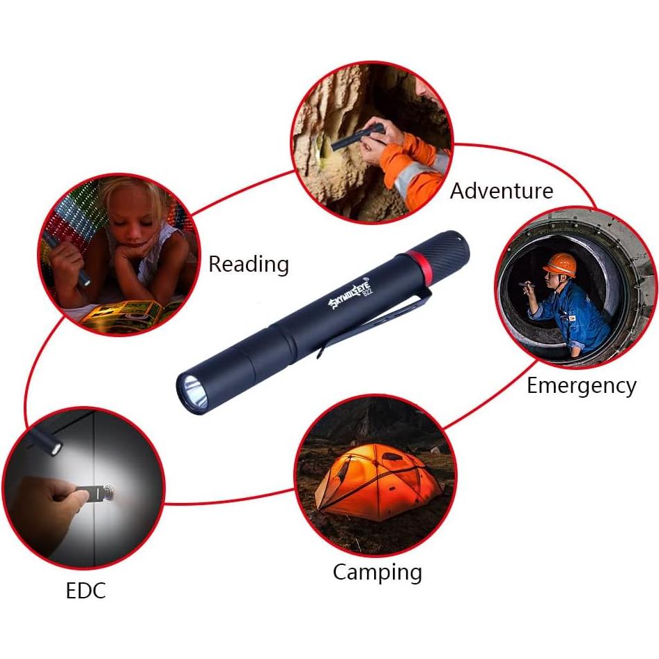 Paquete de 5 Linternas de Bolígrafos LED CASTNOO IP67