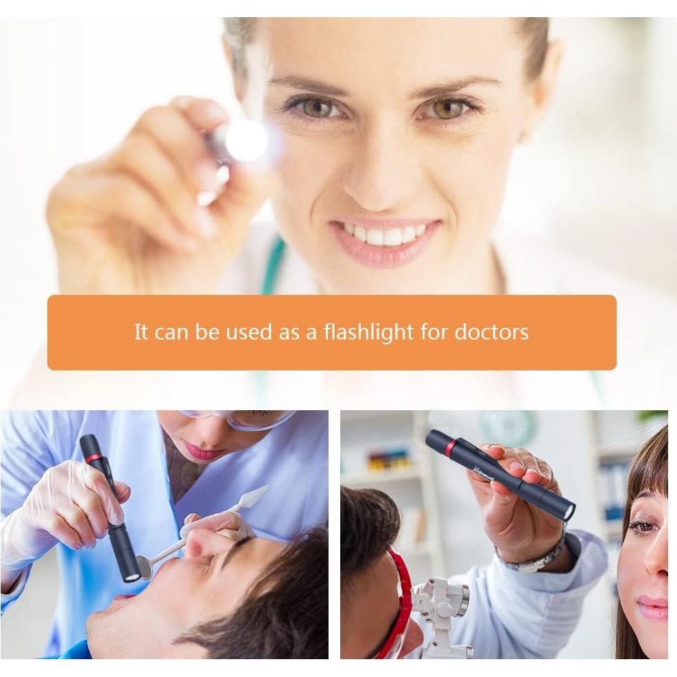 Paquete de 5 Linternas de Bolígrafos LED CASTNOO IP67