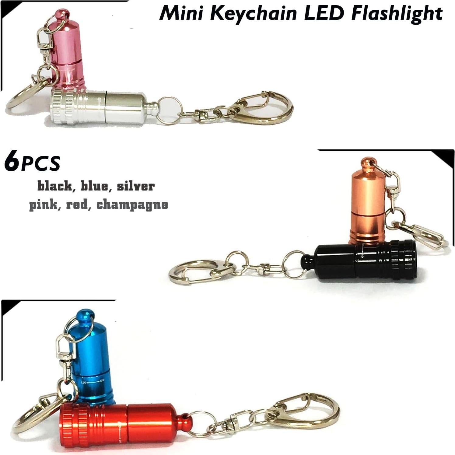 Linterna Miniatura de Llavero RZJ, 6 Colores, LED EDC