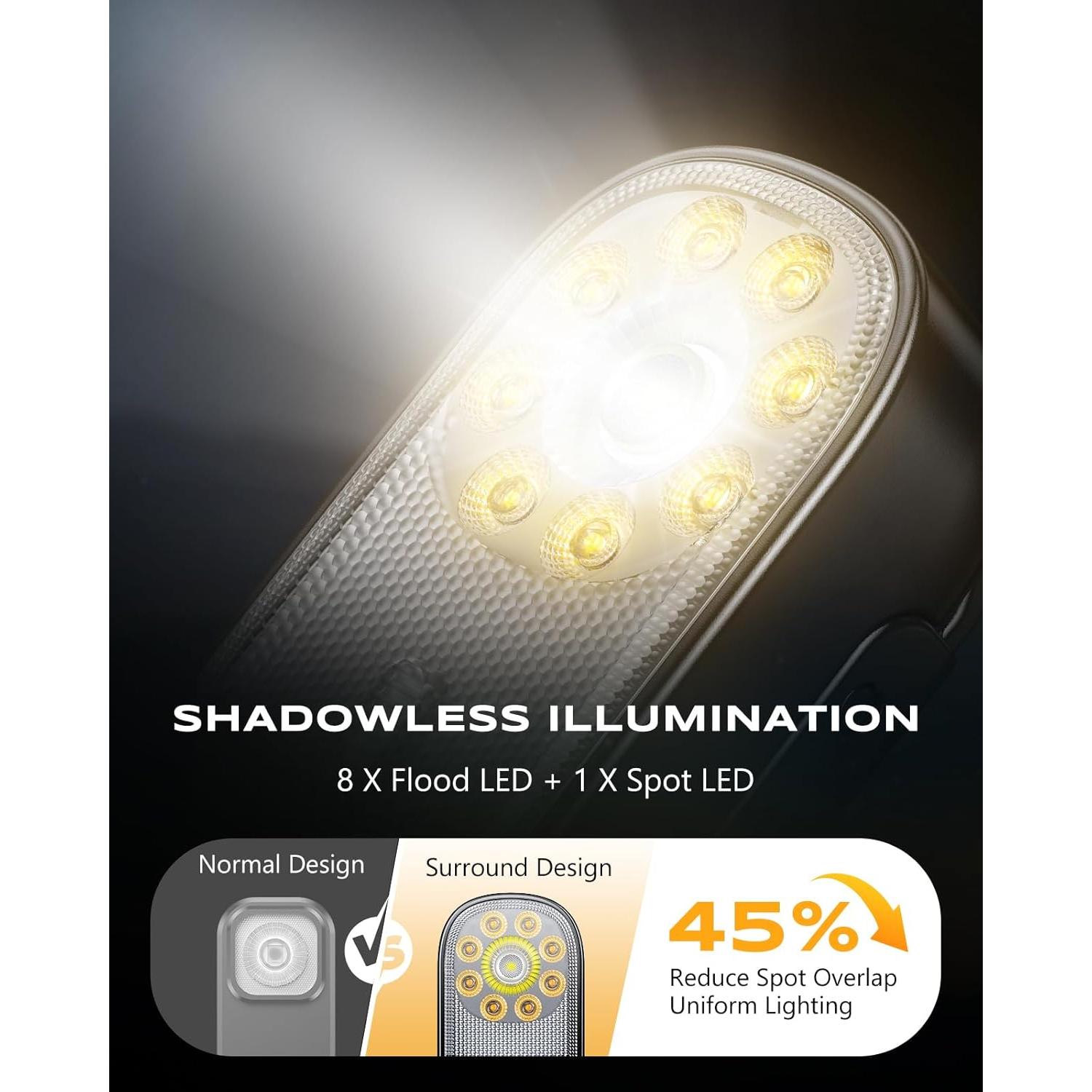 Linterna Mini EDC Cuvccn X30 500LM Recargable IP65 10 Modos