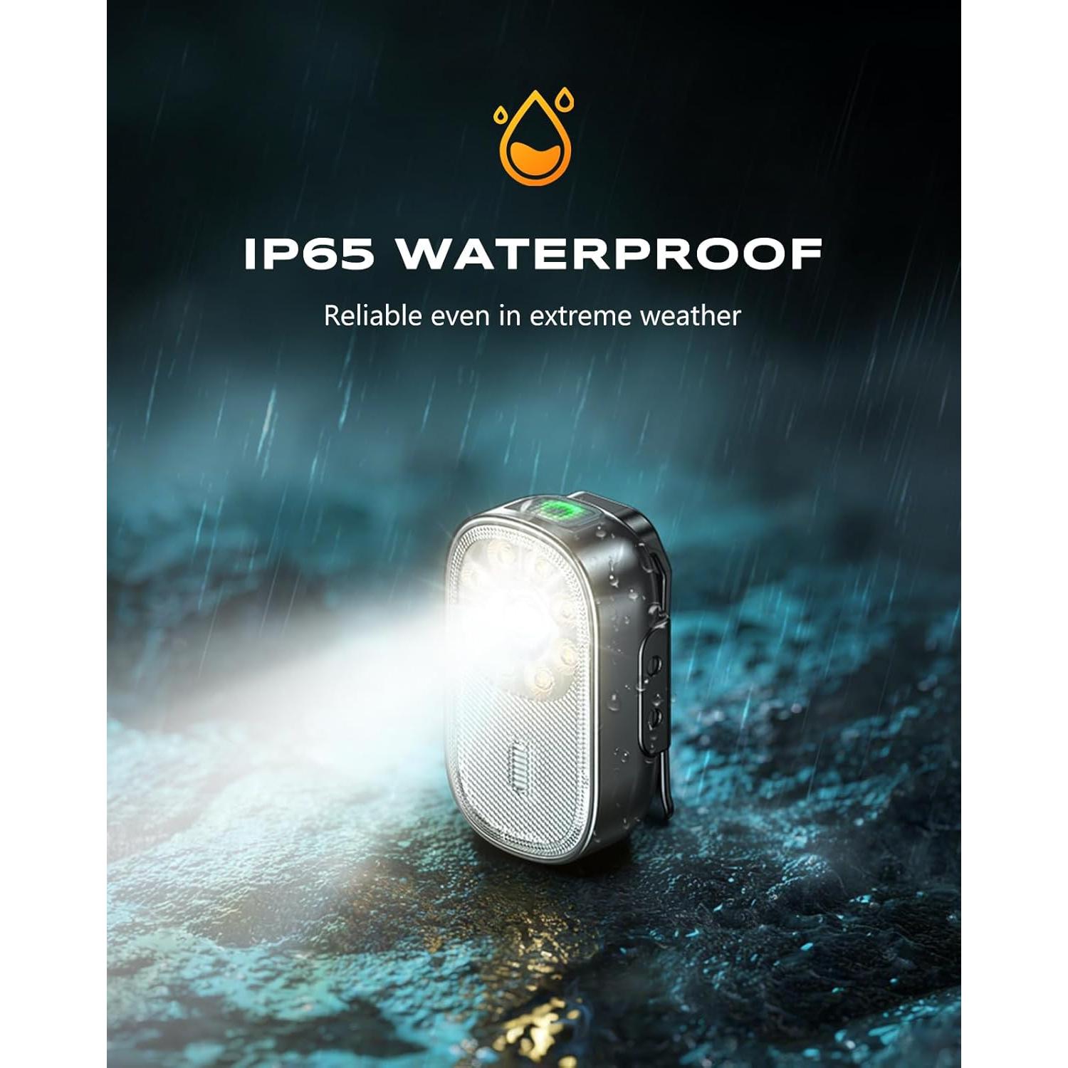 Linterna Mini EDC Cuvccn X30 500LM Recargable IP65 10 Modos