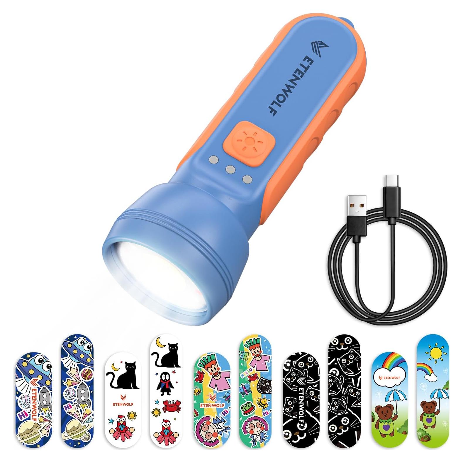 Linterna Recargable ETENWOLF L1 IPX5 1500mAh 6 Modos Azul