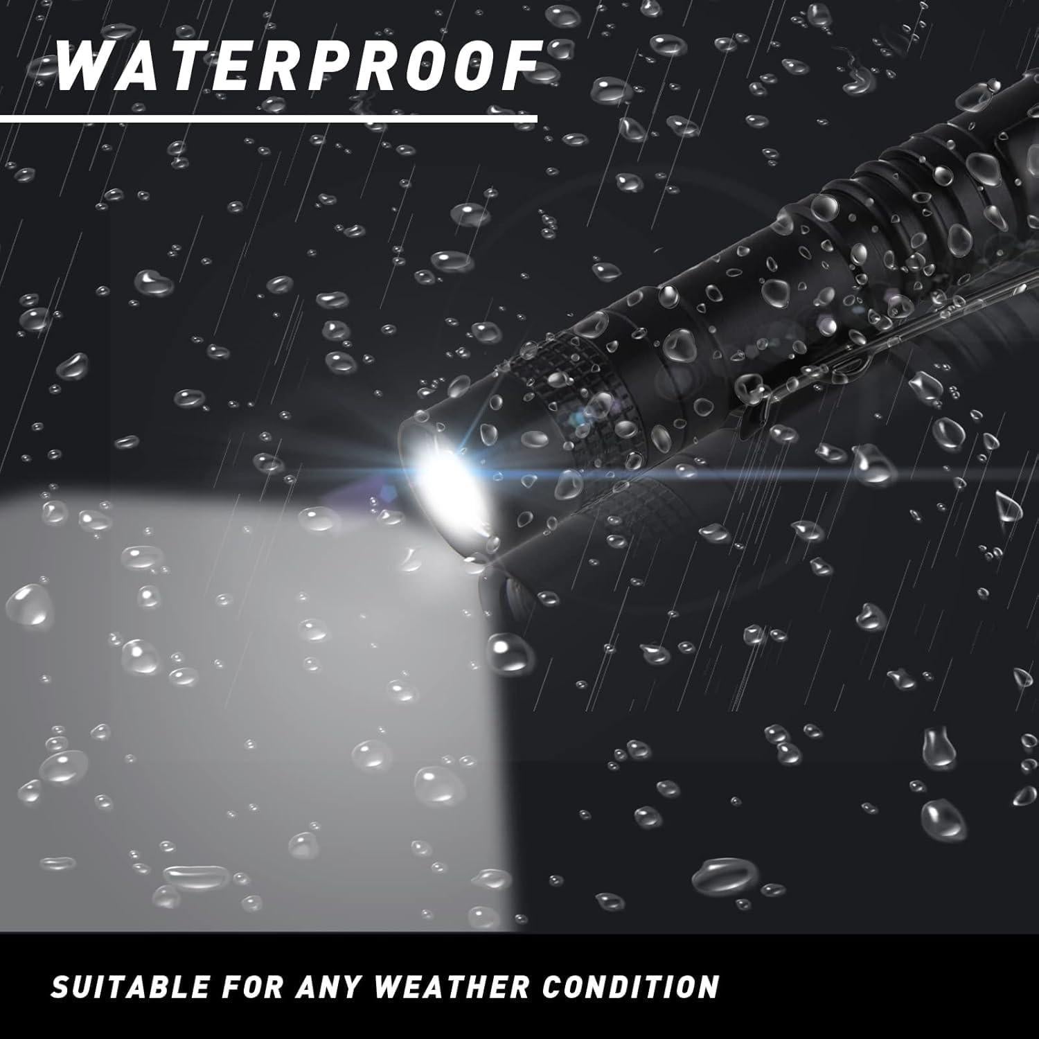 Paquete de 2 Linternas LED Mini YAFIYGI 240 Lúmenes 13.21 cm