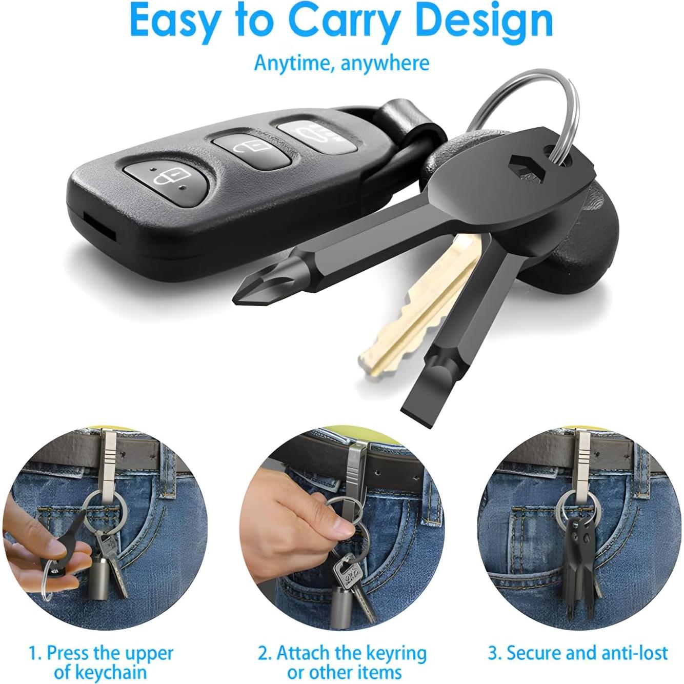 Destornillador Llavero 4 en 1 Luca Elf Aid - Negro