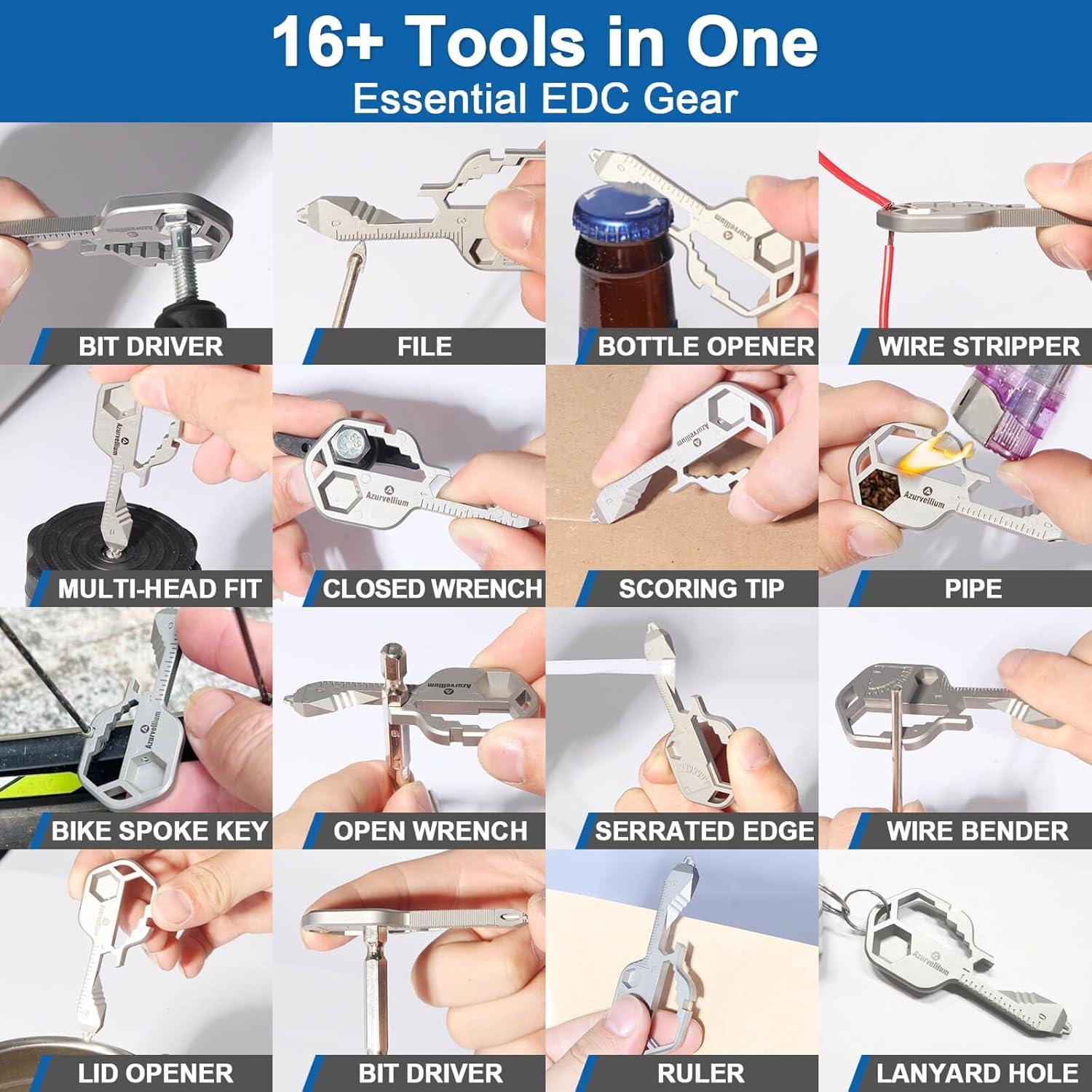 Llave Multiherramienta 16 en 1 Azurvellium Acero Inoxidable