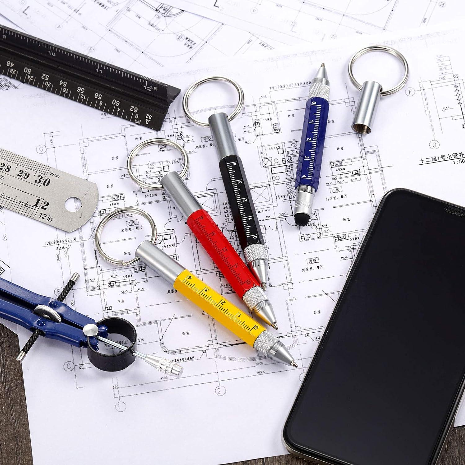 Bolígrafo Multiherramienta Zonon 4 Piezas 6 en 1 Metal