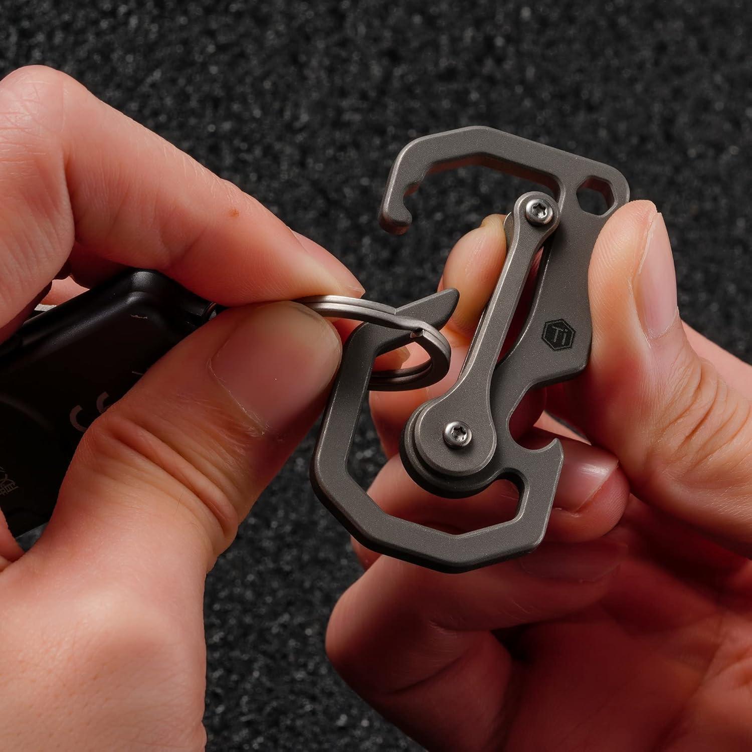 Multiherramienta de Llavero KeyUnity KU06 en Titanio 3 en 1