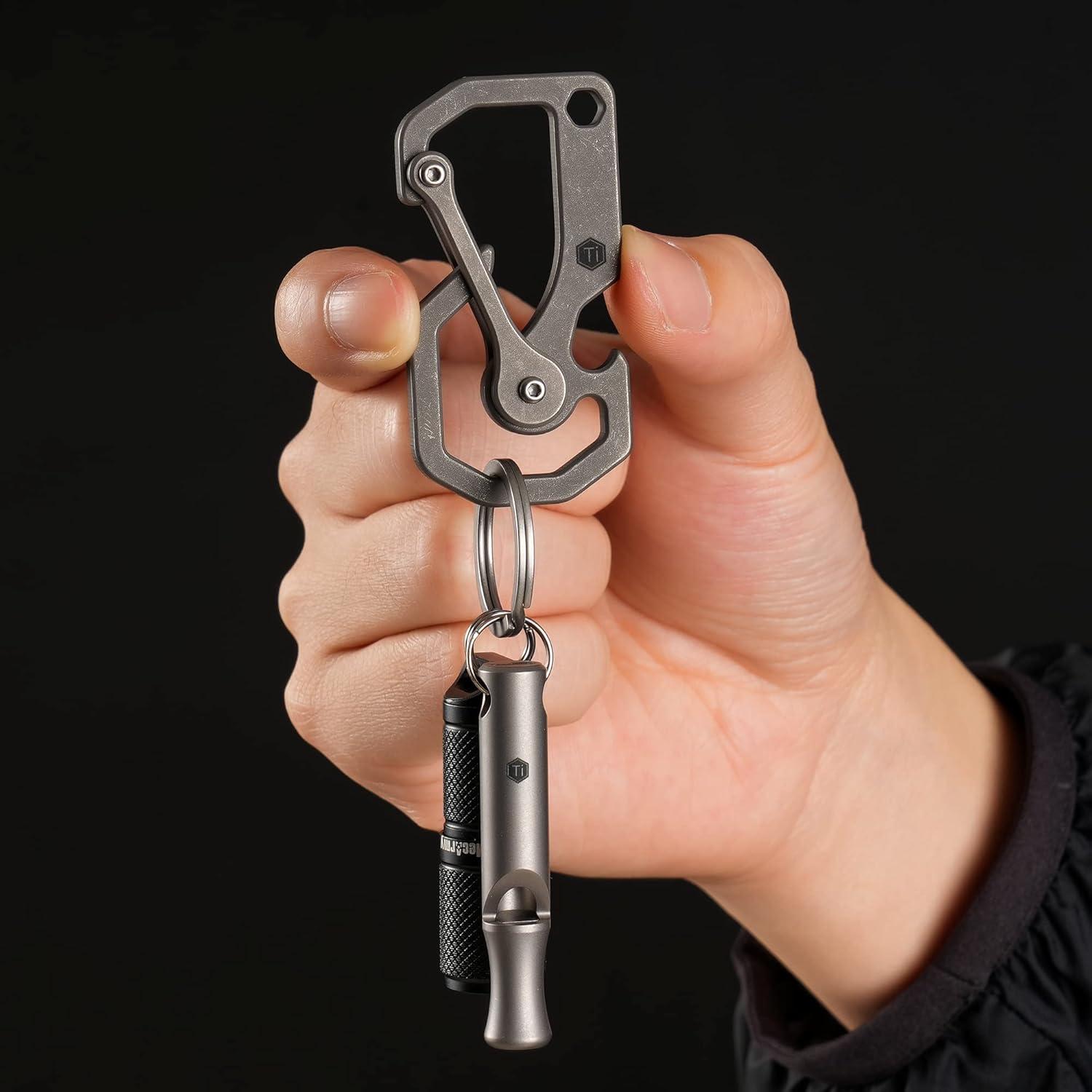 Multiherramienta de Llavero KeyUnity KU06 en Titanio 3 en 1