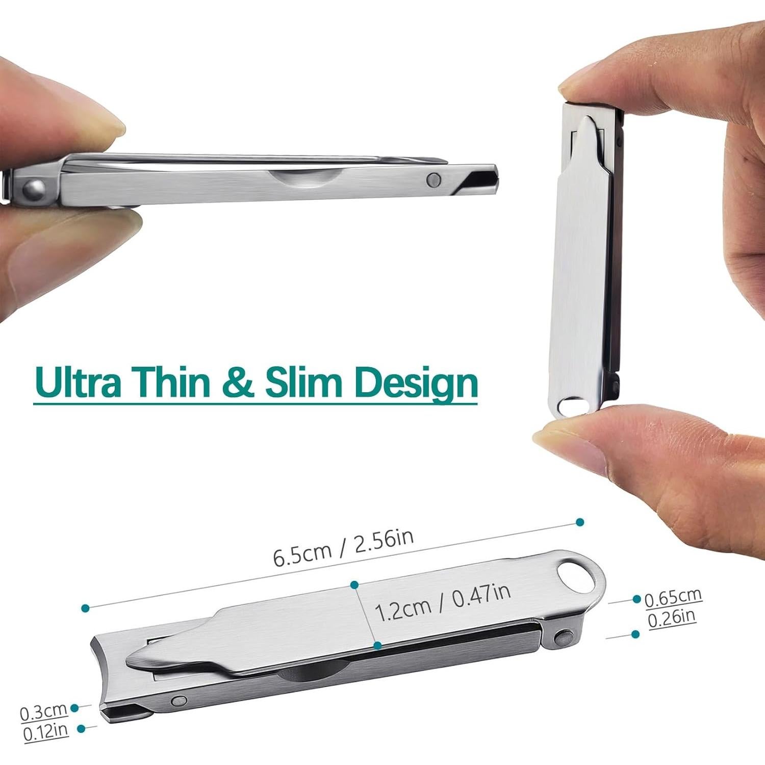 Mini Cortauñas Sg Nekoo Ultra Delgado Portátil para Viajar