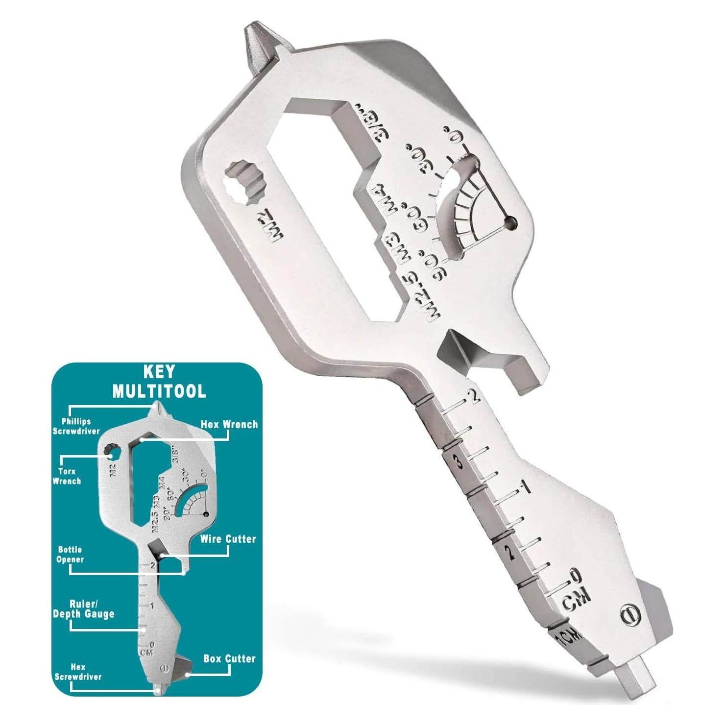 Multiherramienta Compacta 20 en 1 CDDFUNGO - Llave de Acero Inoxidable