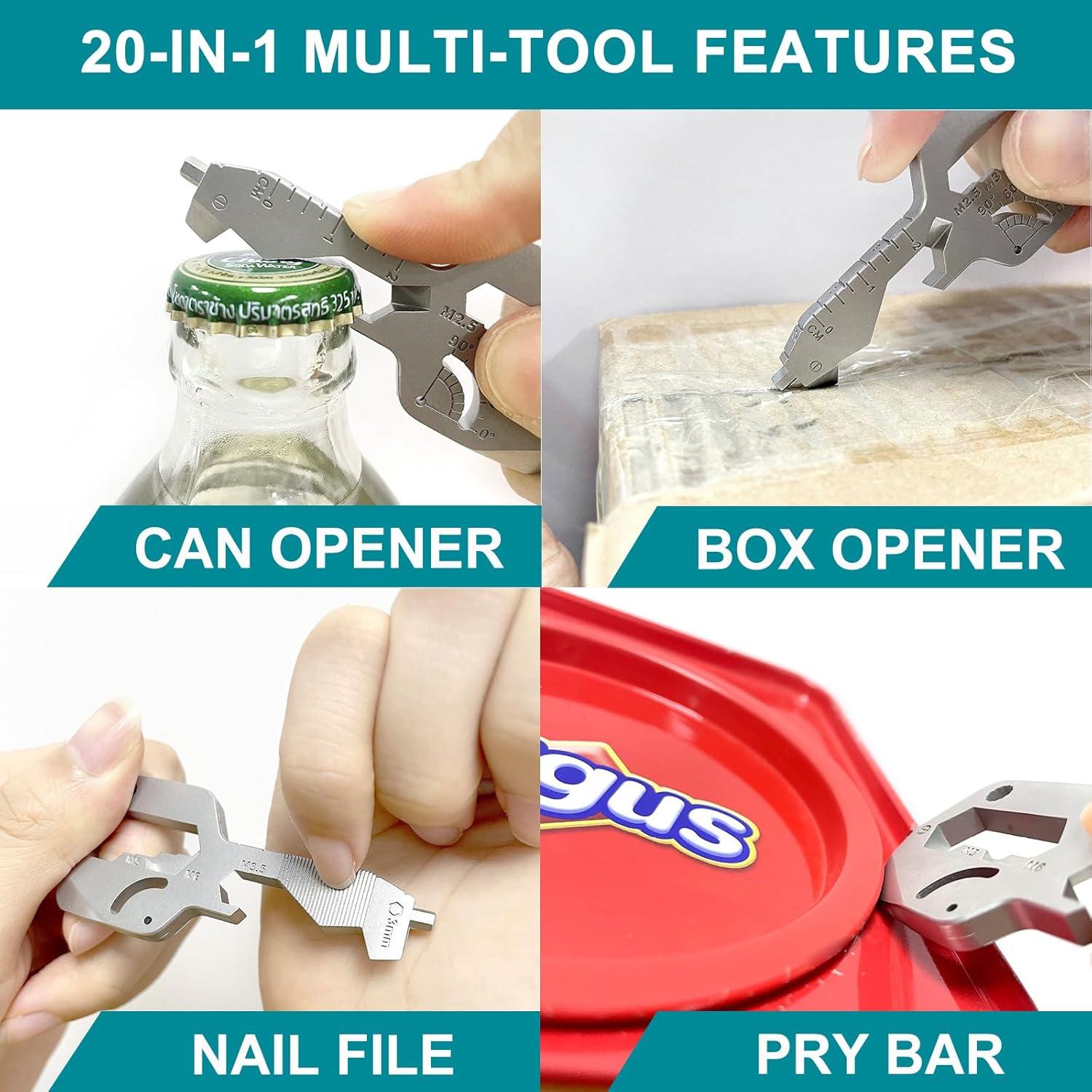 Multiherramienta Compacta 20 en 1 CDDFUNGO - Llave de Acero Inoxidable