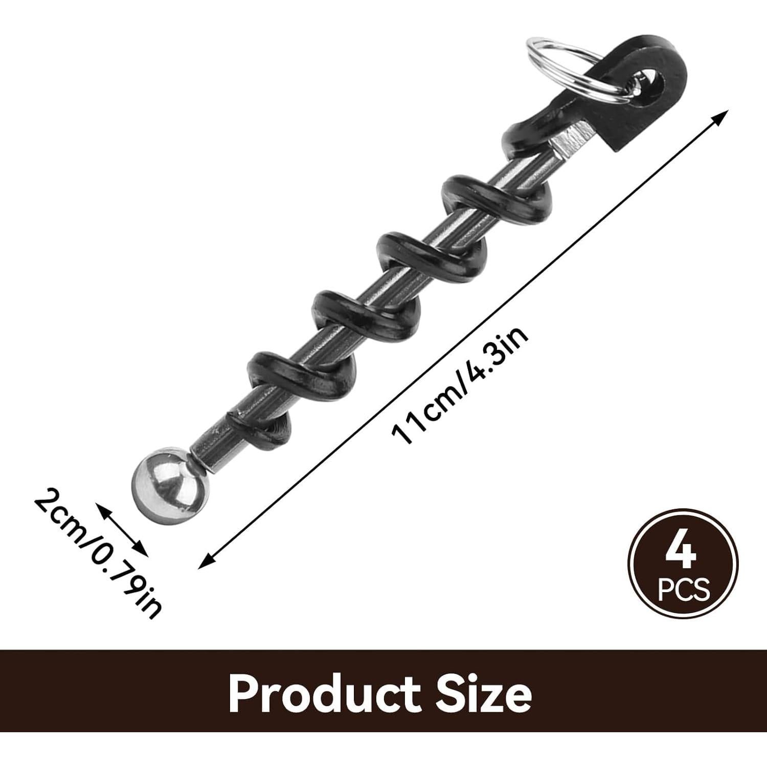 Sacacorchos Portátil Beufee de Acero Inoxidable Negro 11cm