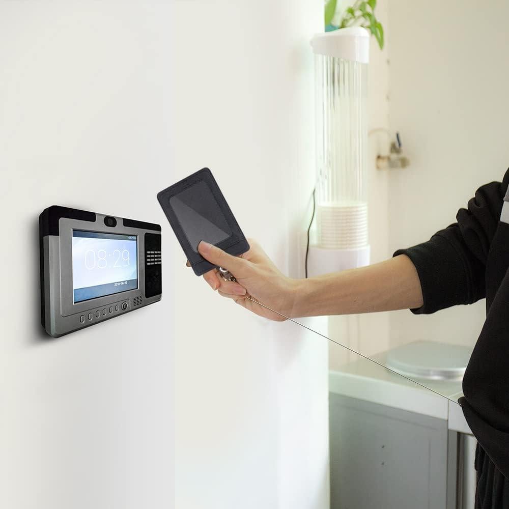 Juego de 2 Sujetadores de Insignias Retráctiles DUPENCD Negro