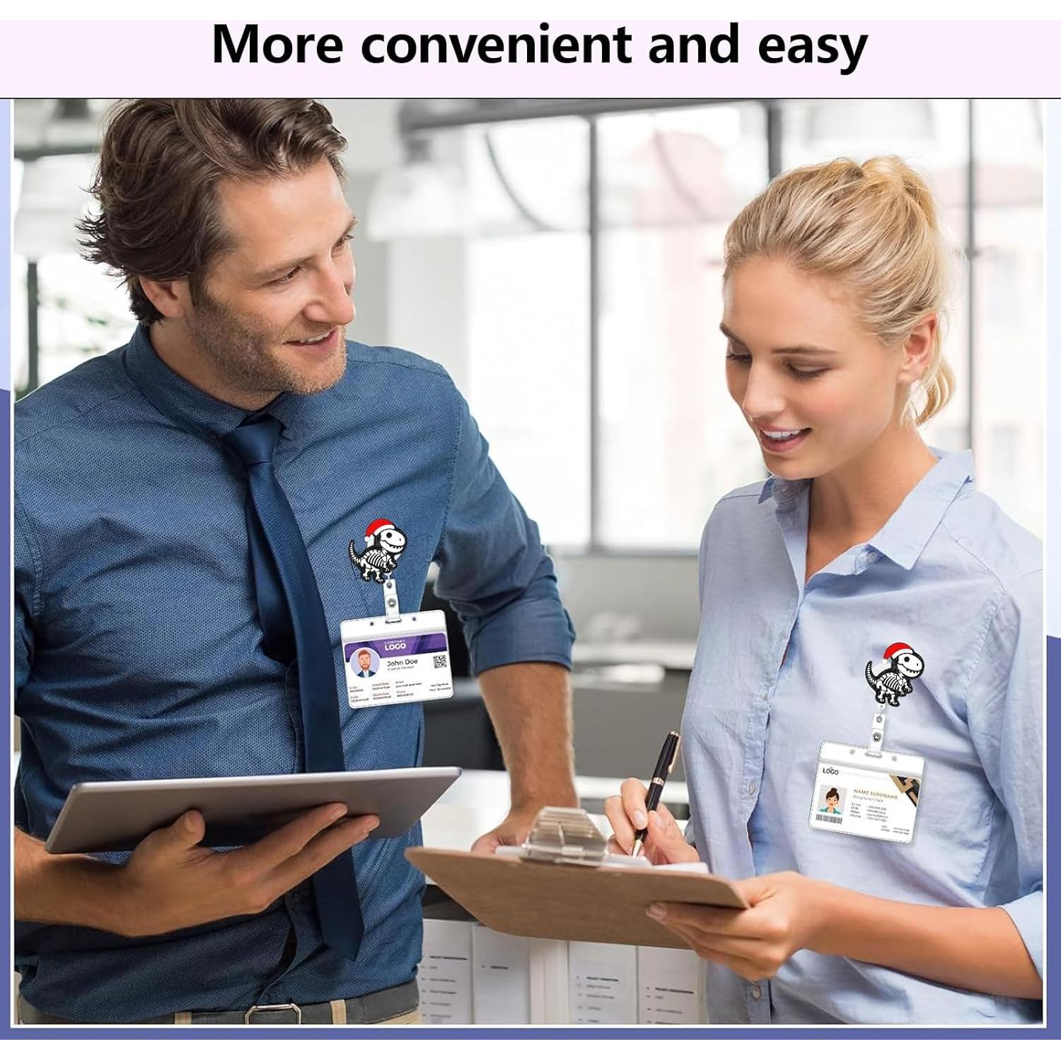 Insignia Retráctil Navidad Thriano Dinosaurio Clip 9g