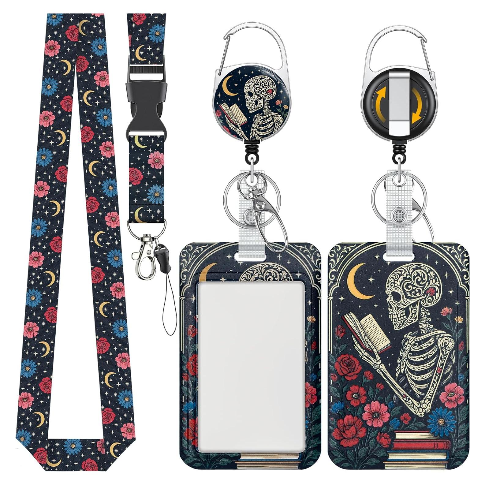 Soporte de Tarjeta Deslizante Uniclife Patrón Esqueleto 2 Insignias