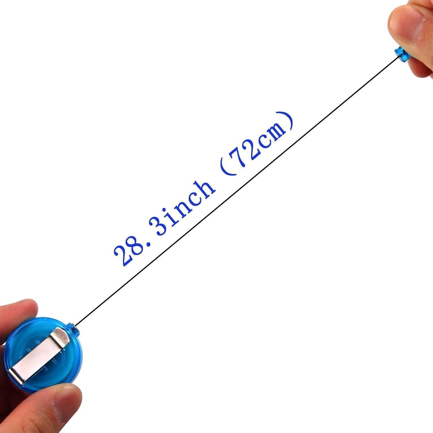 JANYUN 10 Clips Retráctiles Multicolor para Identificación